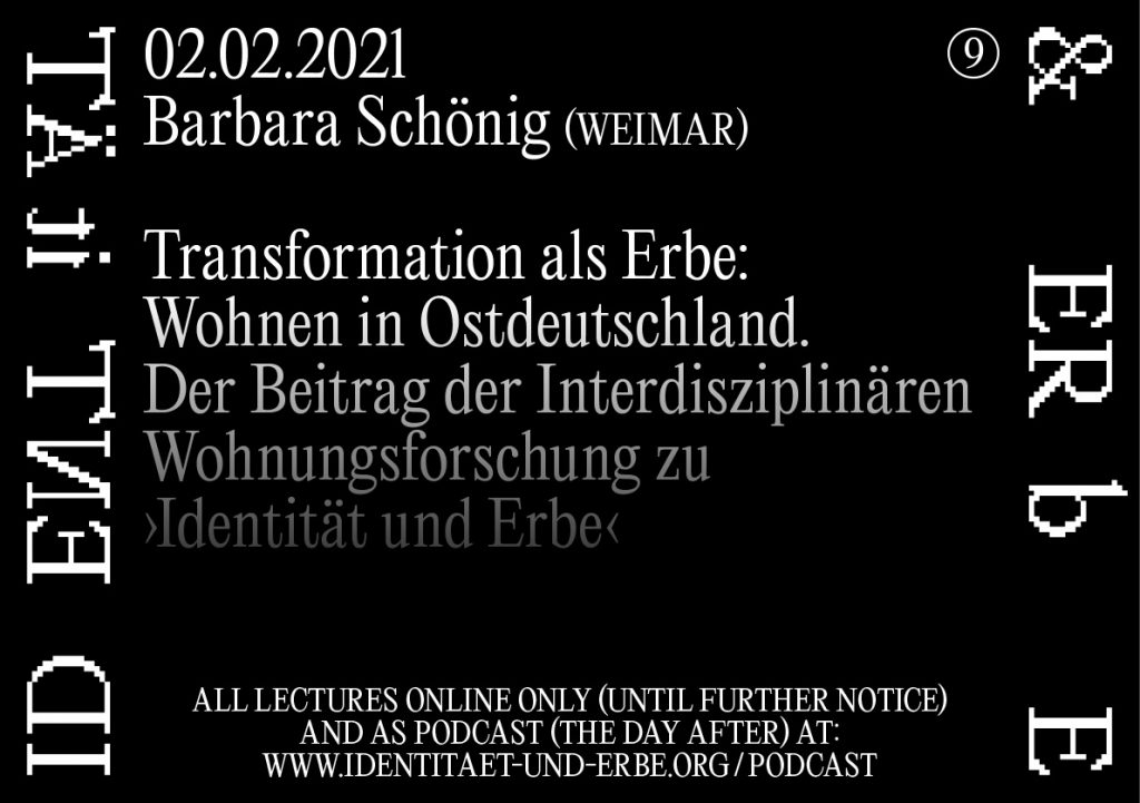 Barbara Schönig Weimar Transformation als Erbe Wohnen in